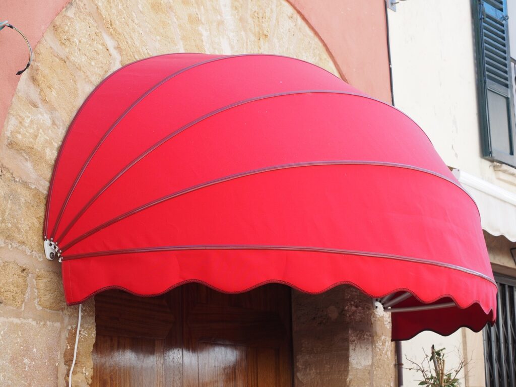 music, awning, business awning